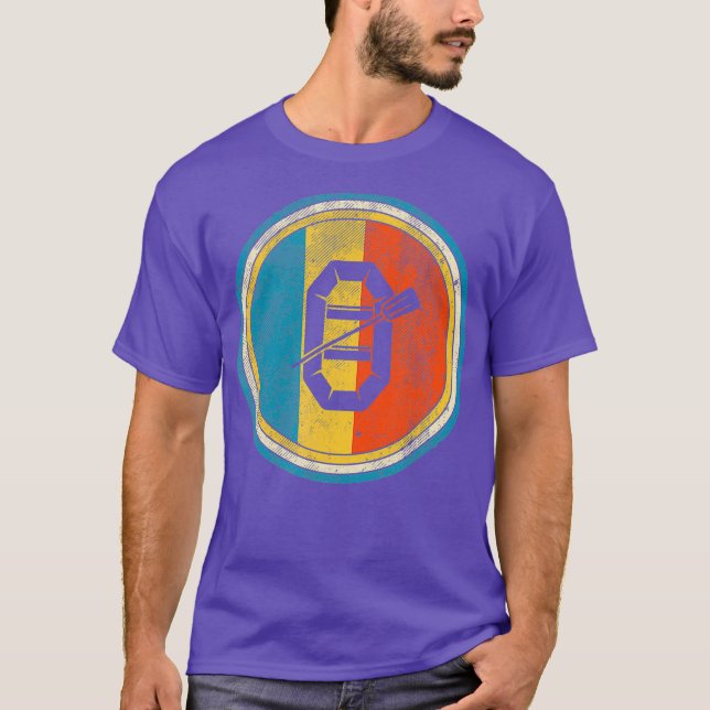Vintage Rafting Lover Distressed T-Shirt (Front)