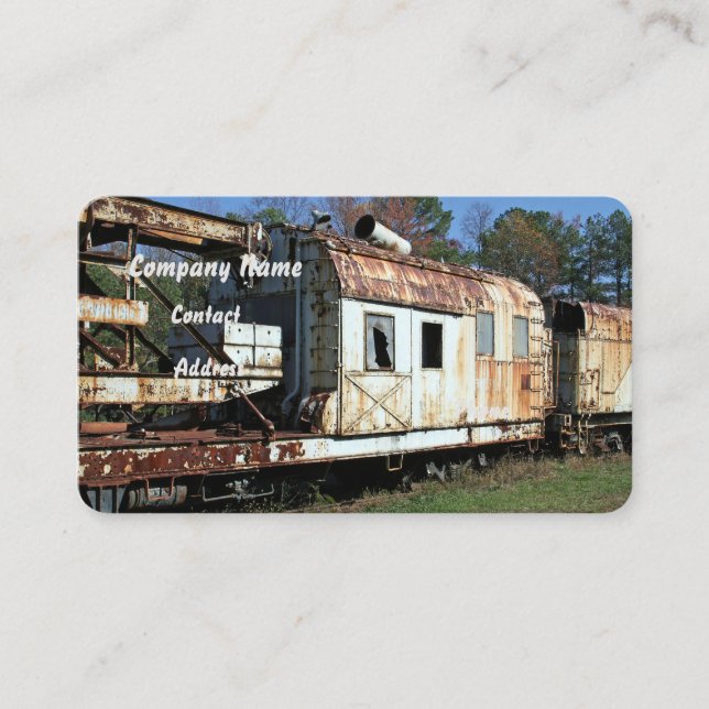 Vintage Rail Cars Business Card (Front)