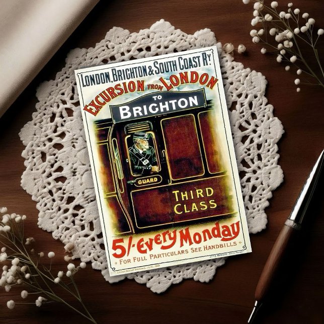 Vintage Rail Excursion Advertising Postcard (Creator Uploaded)