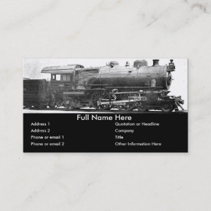 Vintage Railroad Photograph Bookmark Business Card