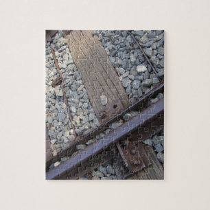 vintage railroad track photo jigsaw puzzle