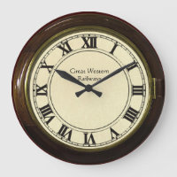 vintage railway station look clock