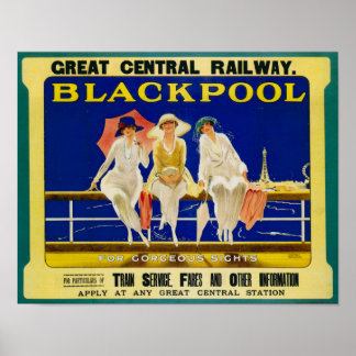 Vintage Railway Travel Poster Print
