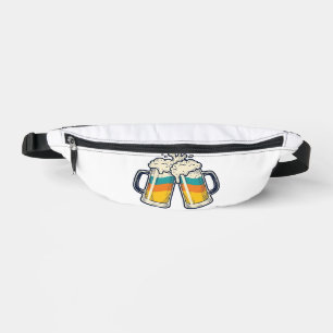 Vintage Rainbow Beer Mug Cheers Vector Shirt_1 Bum Bags