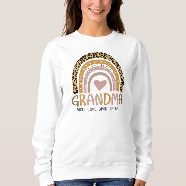 Vintage Rainbow Grandma  Sweatshirt (Front)