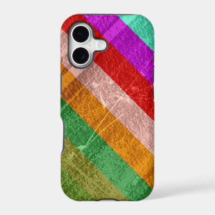 Vintage rainbow grunge stripes wall graphic 2