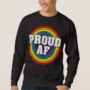 Vintage Rainbow Lgbt Lesbian Gay Bisexual Queer Pr Sweatshirt