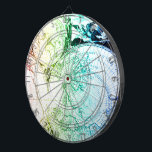 Vintage Rainbow Old Maps Design for Home Casino Dartboard<br><div class="desc">Beautify your home casino,  with this unique vintage map design! ** Click Customise It Blue Button** If you wish add your favourite an initial,  a name,  or leave as a modern design; it's up to you! **  
Find more designs in my other stores:</div>