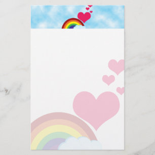 Vintage Rainbow Stationery