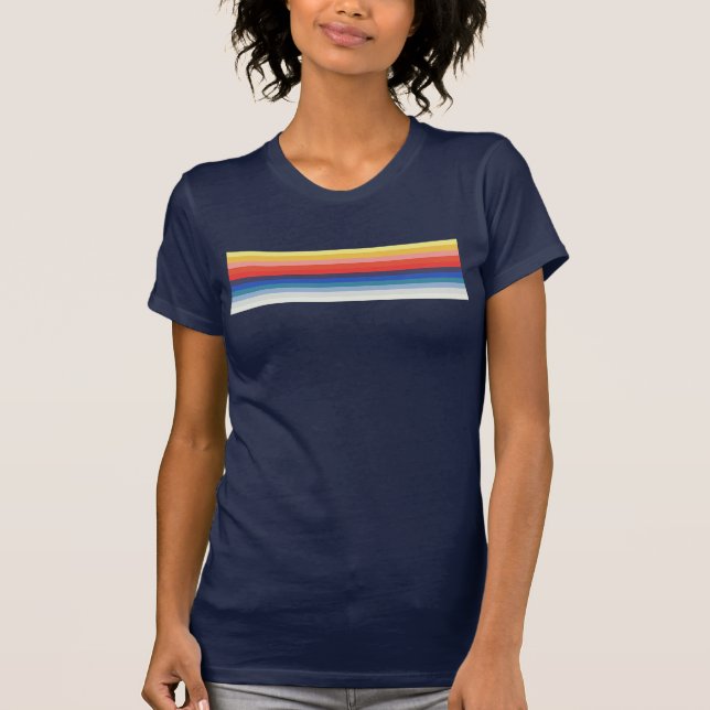 Vintage Rainbow Stripe T-Shirt (Front)