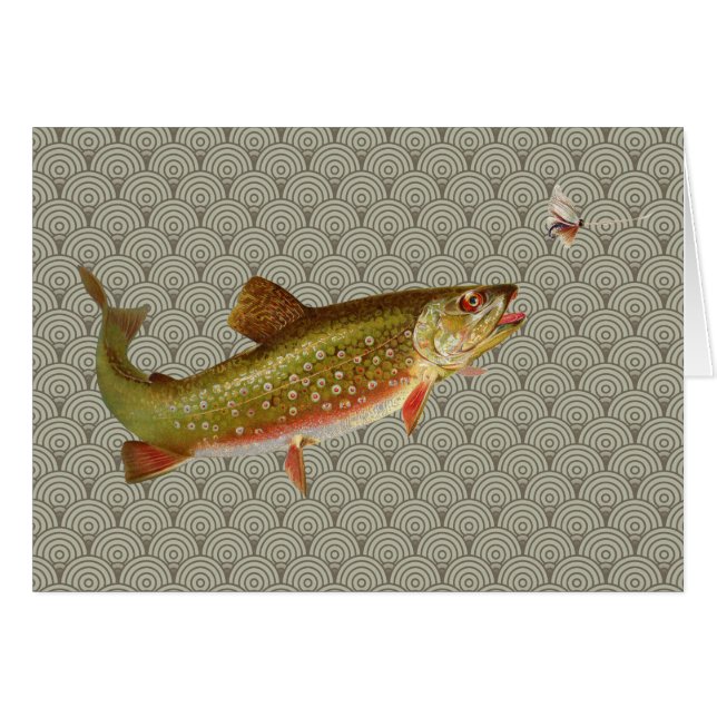 Vintage Rainbow Trout Fly Fishing (Front Horizontal)