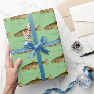 Vintage Rainbow Trout Wrapping Paper