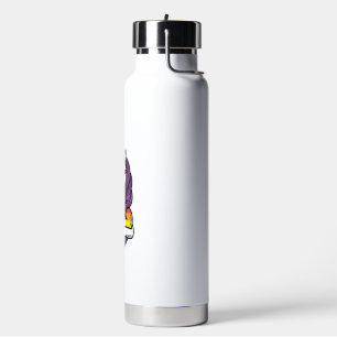 Vintage Rainbow Unicorn Heart Pride Shirt Design_1 Water Bottle