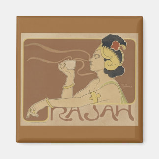Vintage Rajah Coffee Ad Magnet