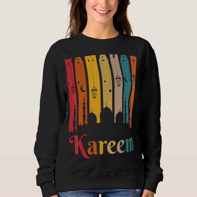 Vintage Ramadan Kareem Cool Fasting 2022 Islamic Sweatshirt (Front)