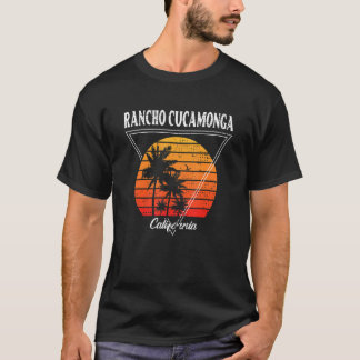 Vintage Rancho Cucamonga California Palm Trees CA T-Shirt