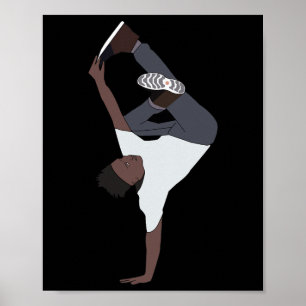 Vintage Rap 80s 90s Hip Hop Lover Urban Dance Danc Poster