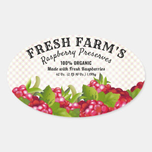 Vintage Raspberry Fruit Canning   Jam Label