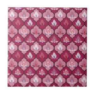 vintage raspberry tiles