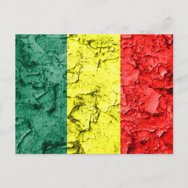 Vintage rasta flag postcard (Front)