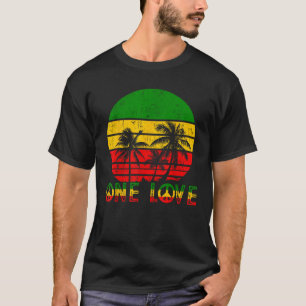 Vintage Rasta Reggae Roots One Love For Men Women T-Shirt