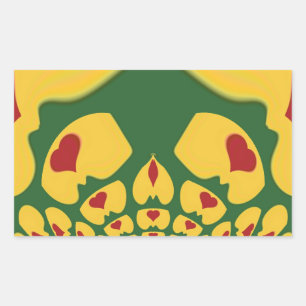 Vintage Rastas Colour One Lovely Hakuna Matata.jpg Rectangular Sticker