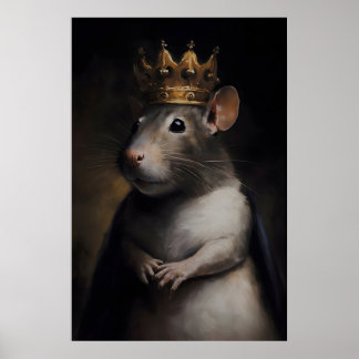 Vintage Rat King Poster, Art Poster Print, Home