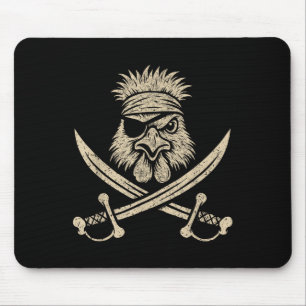 Vintage Rate Silkie Chicken And Crossbones Farm An Mouse Pad