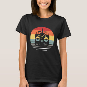 Vintage Rc Model Sunset Rc Plane Rc Car Radio Cont T-Shirt