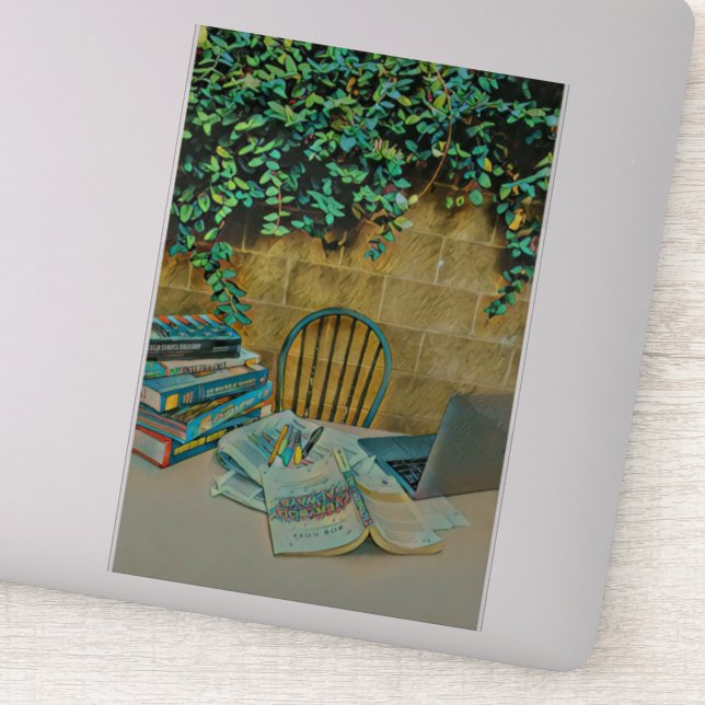 Vintage reading artwork (Detail)