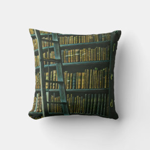 Vintage reading artwork gift cushion