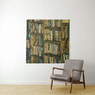 Vintage reading artwork tapestry