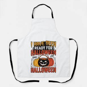 Vintage Ready For Halloween Candy Bucket Shirt Des Apron