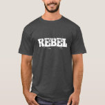 Vintage Rebel t shirt for men and boys<br><div class="desc">Vintage Rebel t shirt for men and boys. Cool text design. Distressed grunge look style.</div>