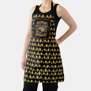 Vintage Recipe Brewhouse Original Beer Bartending  Apron