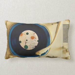 Vintage Record player Lumbar Cushion
