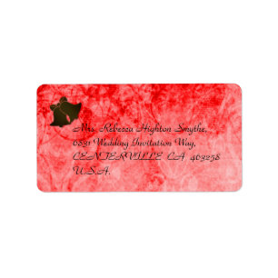 Vintage Red Address Labels