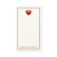 Vintage Red and Cream Gingham With Heart