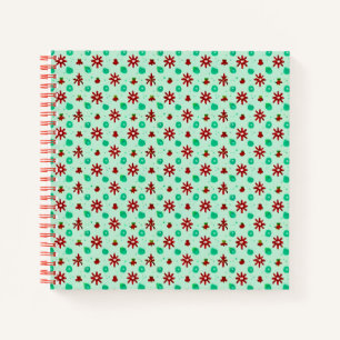 Vintage Red and Green Notebook