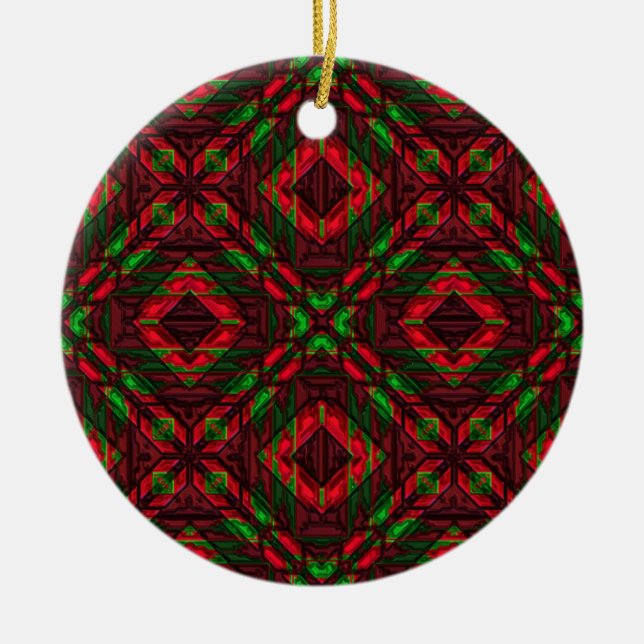 Vintage red and green Ornament (Front)