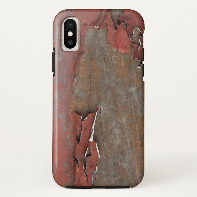 Vintage Red Barn Wood Case-Mate iPhone Case (Back)