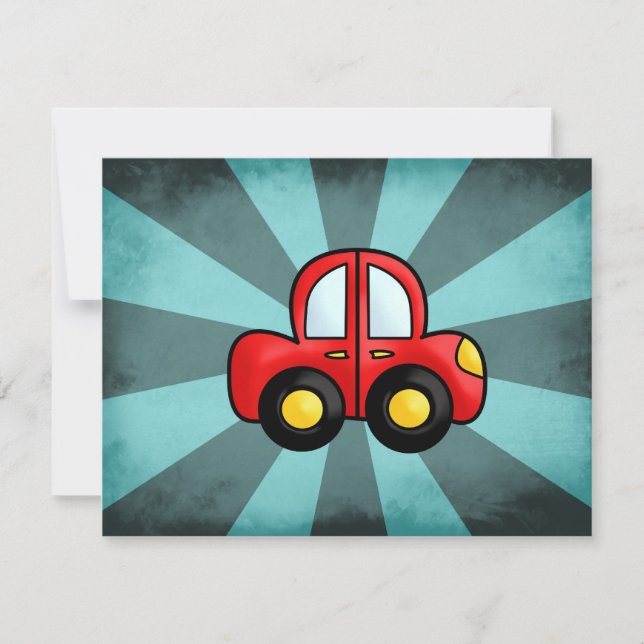 Vintage red car (Front)