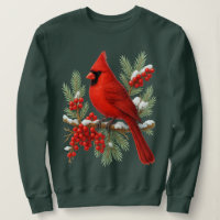 Vintage Red Cardinal Bird | Classic Winter Bird