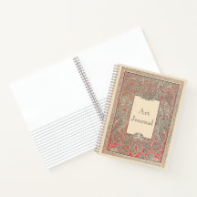 Vintage Red Celtic Royal Dragons Frame Art Journal