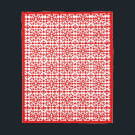 Vintage Red Christmas Geometric Quilt Art Design Fleece Blanket<br><div class="desc">Wrap yourself in festive warmth with this vintage-inspired red Christmas fleece blanket featuring a geometric quilt art design. Perfectly blending a modern farmhouse aesthetic with grandmillennial charm, this cosy blanket adds a touch of nostalgic elegance to your holiday decor. Whether you're snuggling up by the fire or adding a seasonal...</div>