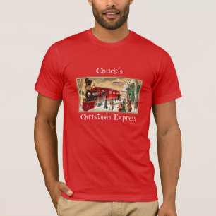 Vintage Red Christmas Train T-Shirt