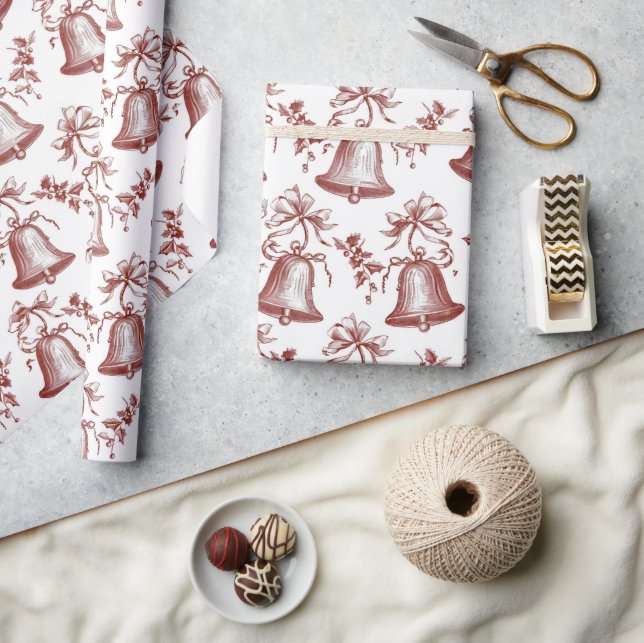 Vintage Red Christmas Wrapping Paper (Crafts)
