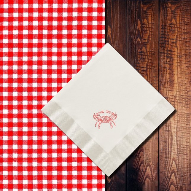 Vintage  red  crab  napkin (Creator Uploaded)