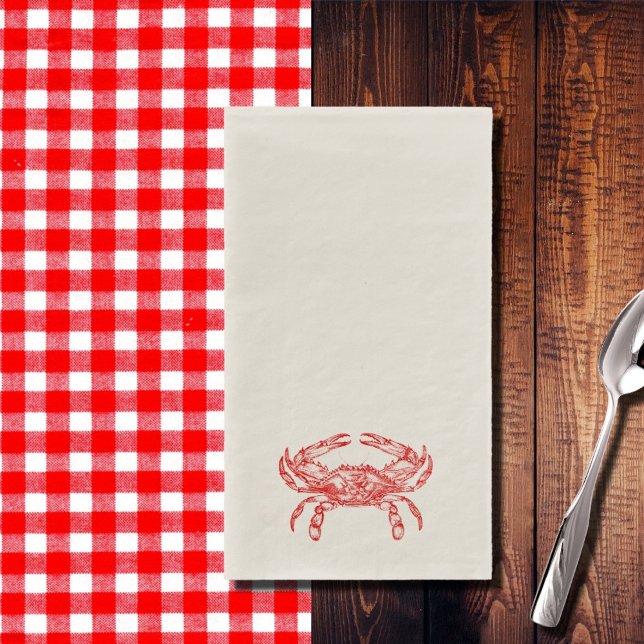 Vintage  red  crab  napkin (Creator Uploaded)