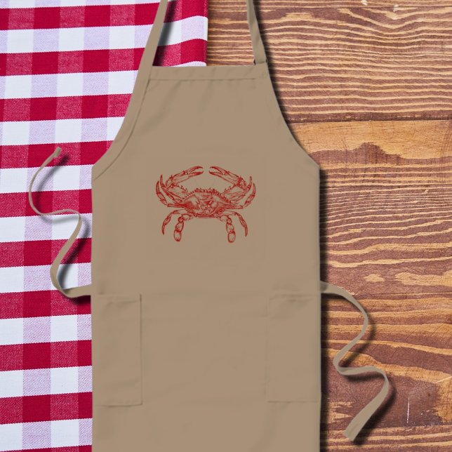 Vintage  red  crab no2 long apron (Creator Uploaded)